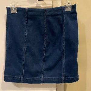 Free people denim skirt